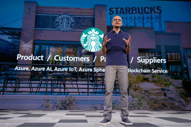 CEO Microsoft Satya Nadella, Starbucks